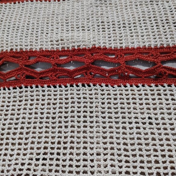 BEAUTIFUL Crochet Rectangle Table Runner - Picture 2 of 5